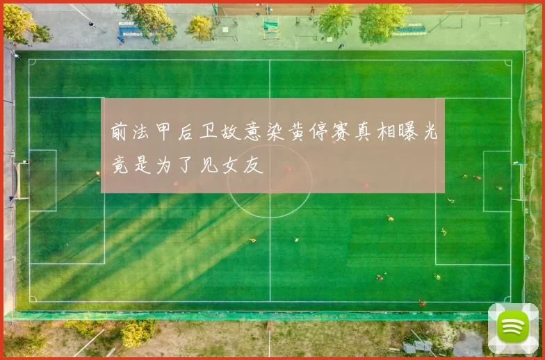 前法甲后卫故意染黄停赛真相曝光竟是为了见女友